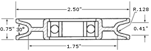 Round Idler Dimensions