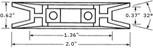 V Idler Dimensions